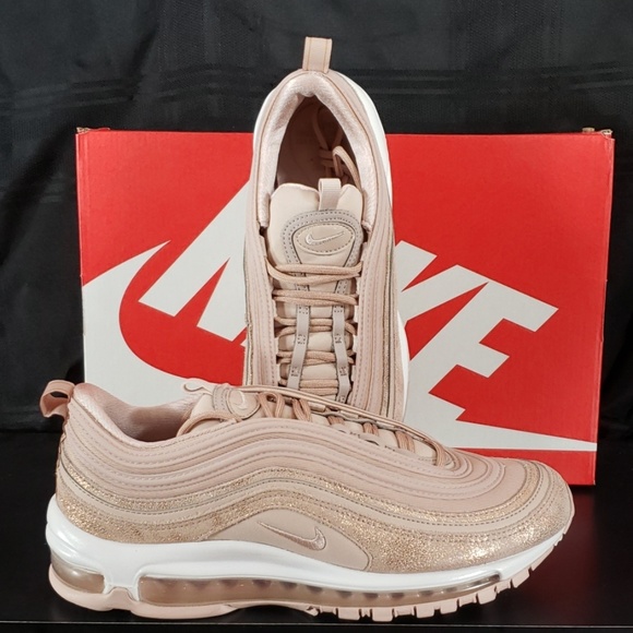 NEW! Nike Air Max 97 SE Beige/Metallic Red Bronze - Picture 5 of 5